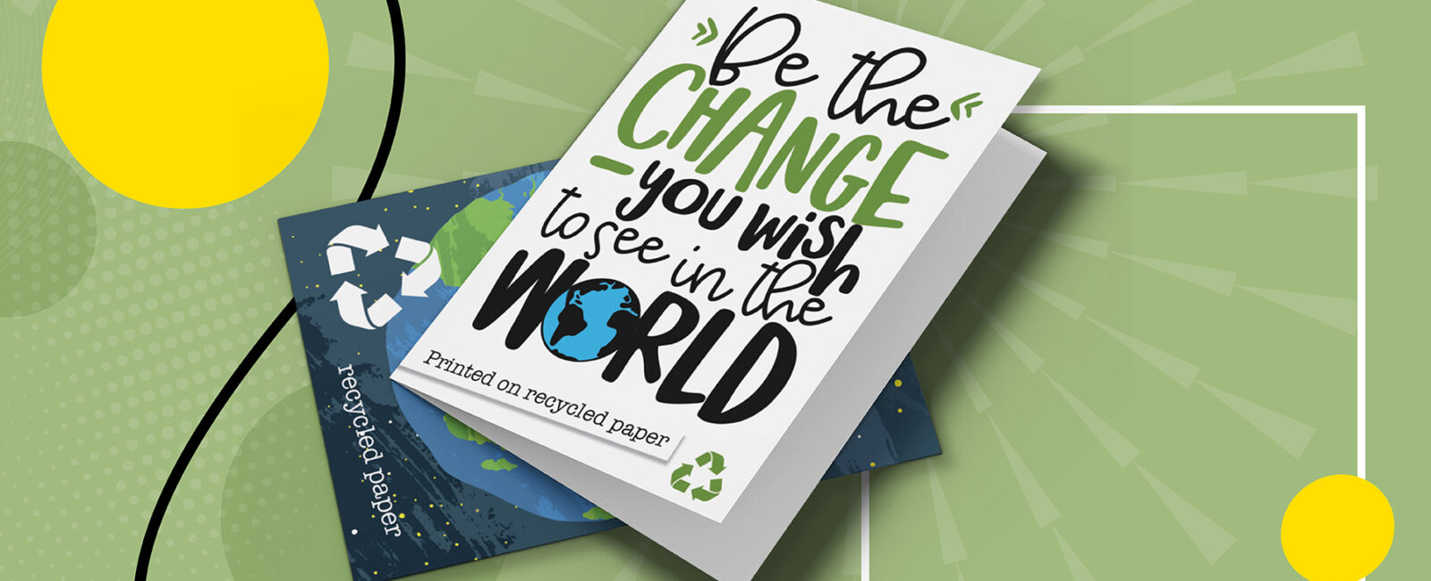 an example eco-friendly printed card