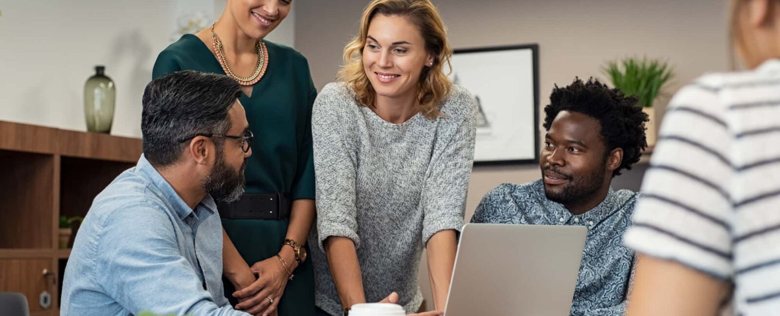 Creative people working together in an office